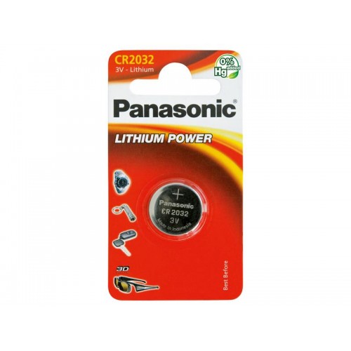 Baterija CR2032 PANASONIC ličio 1BP-Tabletės baterijos