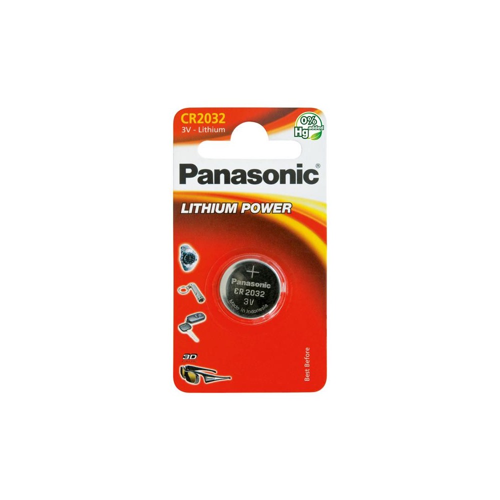 Baterija CR2032 PANASONIC ličio 1BP-Tabletės baterijos