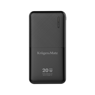 Maitinimo baterija Kruger&Matz 10000 mAh Li-pol su QC ir PD
