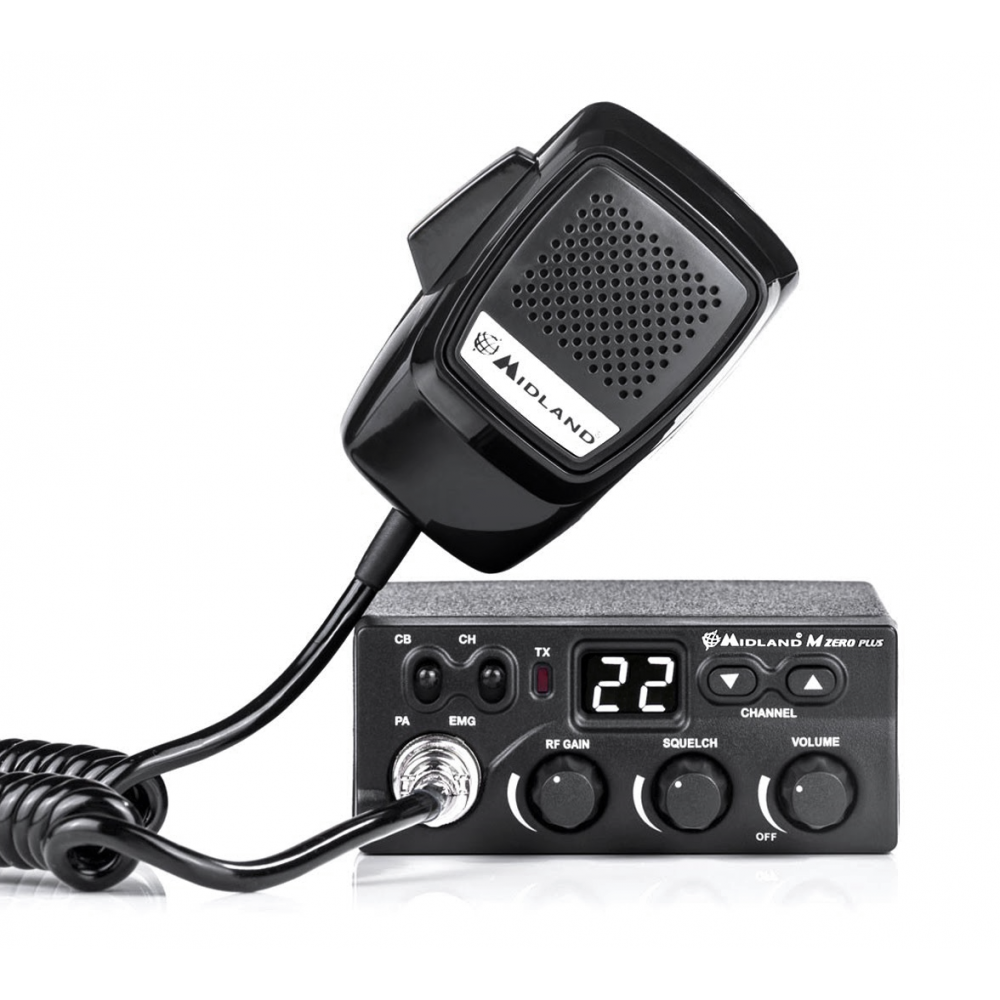 CB radijas MIDLAND M-ZERO PLUS AM/FM-CB radijo imtuvai