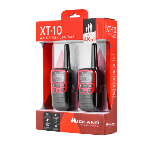 PMR rankinės radijo stotys MIDLAND XT10-CB radijo imtuvai