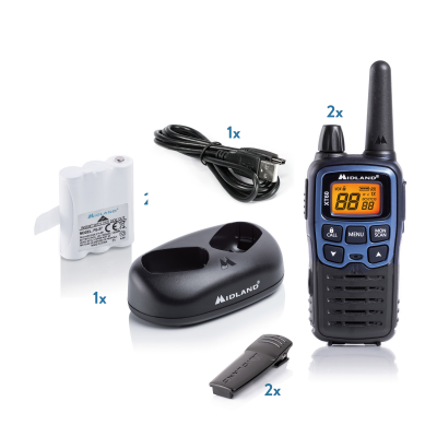 PMR rankinės radijo stotys MIDLAND XT60-CB radijo imtuvai