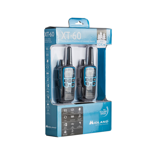 PMR rankinės radijo stotys MIDLAND XT60-CB radijo imtuvai