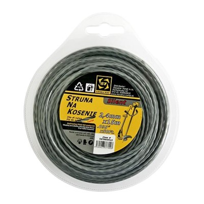 Stygos TwistSilent Pro 2,0 mm/15 m-Krūmapjovių priedai