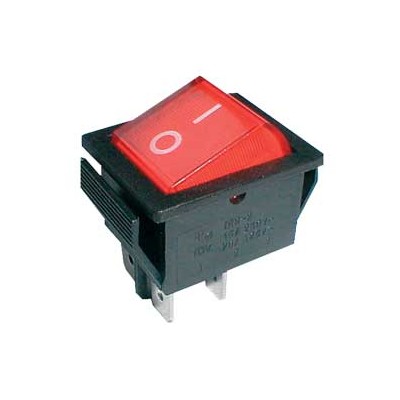 Klavišinis jungiklis 2pol./4pin ON-OFF 250V/15A -