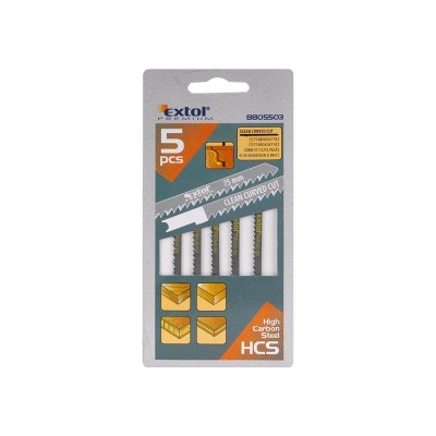 Pjūklelis 5vnt. 75x2,5 mm EXTOL PREMIUM 8805503-Siaurapjūklių