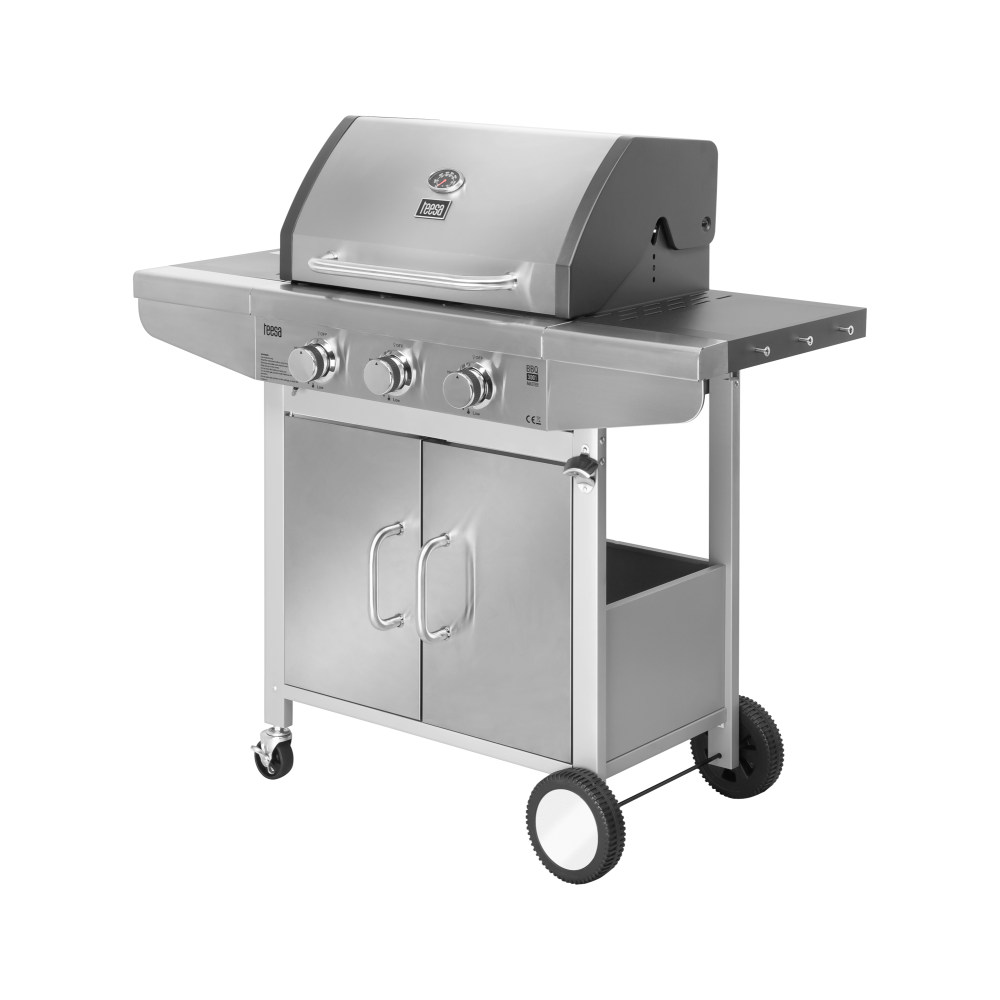 "Teesa" BBQ 3001 Dujų kepsninė "Master - 3 degikliai - vieta