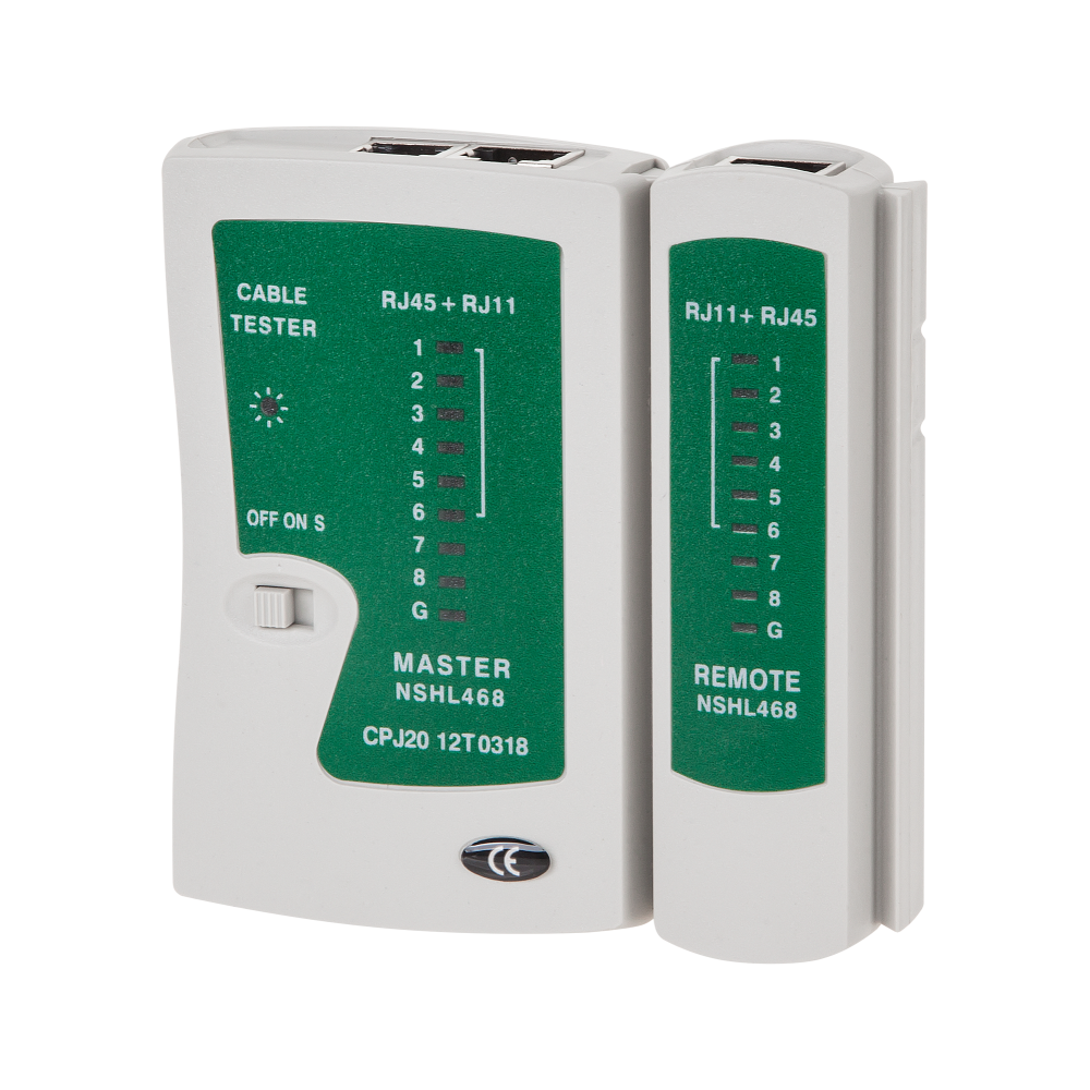 Kabelių testeris RJ45, RJ11, RJ12-Pagrindinis