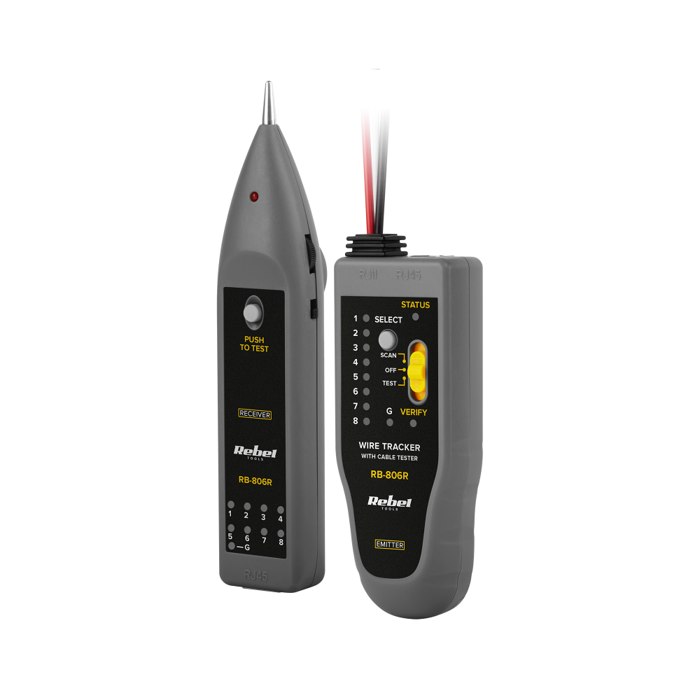 Telefono linijos testeris (laidų porų ieškiklis) REBEL