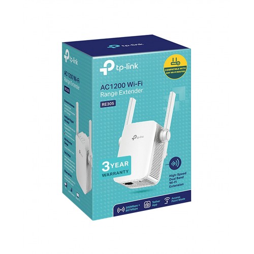 TP-LINK RE305 AC1200 dviejų juostų kartotuvas ir prieigos