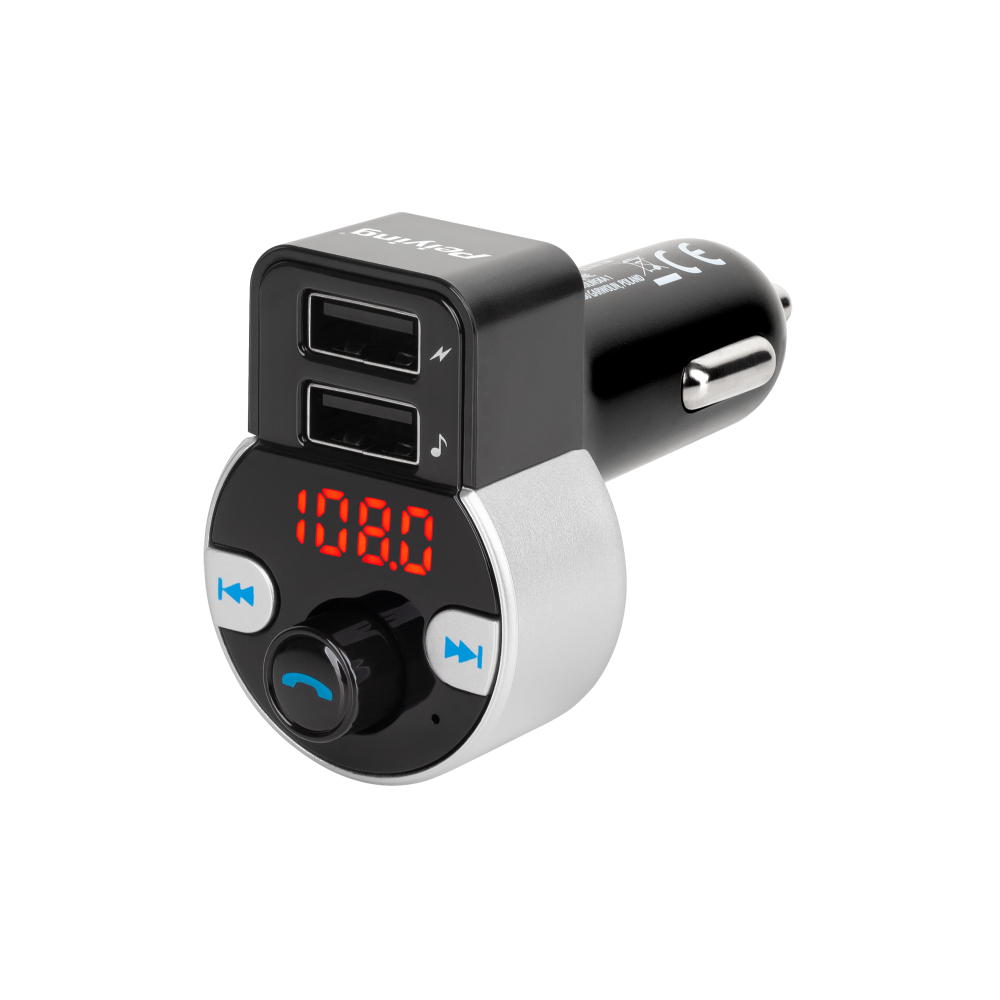 Automobilinis siųstuvas su "Bluetooth" funkcija (2 USB