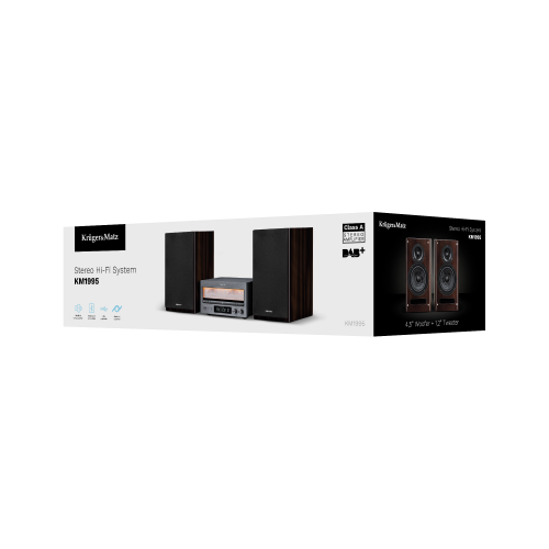 "Kruger&Matz KM1995 HiFi Tower" (A klasės stiprintuvas, CD