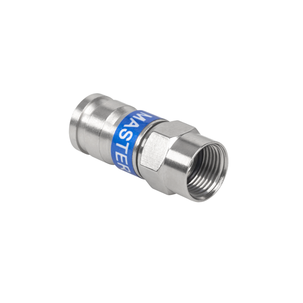 Suspaudimo F formos kištukas RG6 MASTER-Pagrindinis Suspaudimo F formos kištukas RG6 MASTER-Pagrindinis