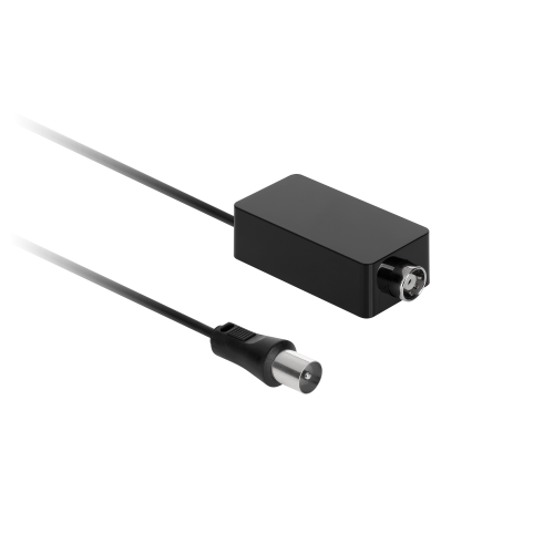 "Cabletech" kryptinės TV antenos stiprintuvas ir maitinimo