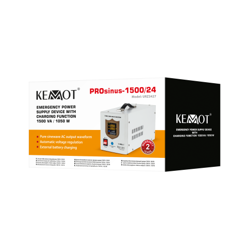 Nepertraukiamo maitinimo šaltinis KEMOT PROsinus-1500/24