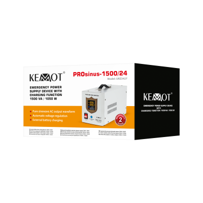 Nepertraukiamo maitinimo šaltinis KEMOT PROsinus-1500/24