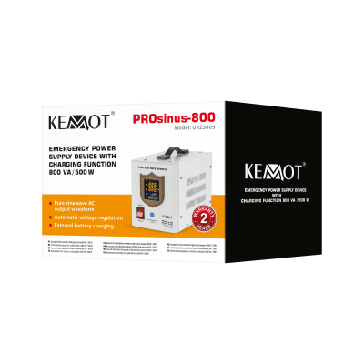 Nepertraukiamo maitinimo šaltinis KEMOT PROsinus-800 inverteris