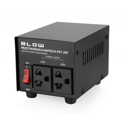 Įtampos keitiklis BLOW PRT-200 230V/110V 200W-JAV 110/230 V