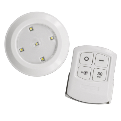 6 LED lempų, valdomų nuotolinio valdymo pulteliu, rinkinys