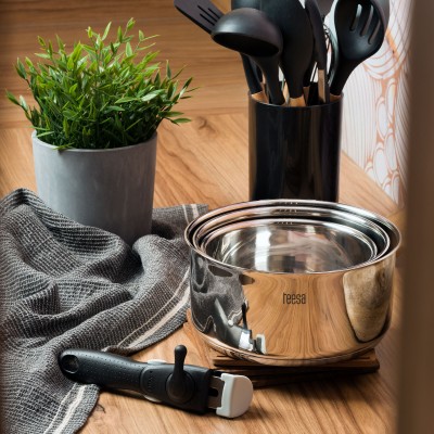 Puodų rinkinys su nuimama rankena TEESA COOK EXPERT SINGLE