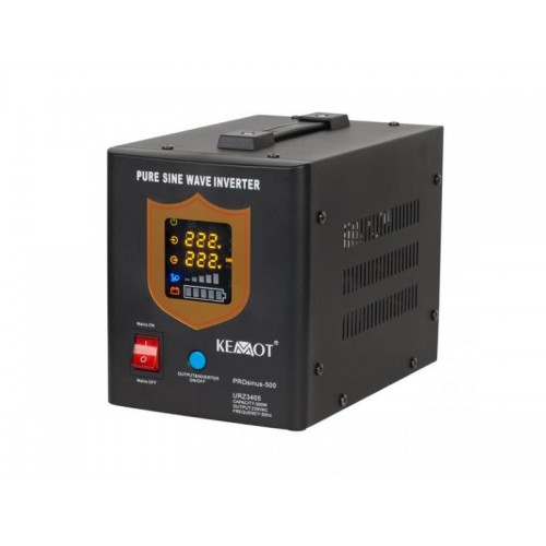 Zdroj záložní KEMOT PROsinus 500W 12V-Rezerviniai šaltiniai