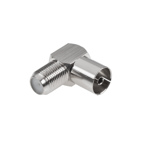 Złącze gn. TV-gniazdo F kątowe metal-Pagrindinis Złącze gn. TV-gniazdo F kątowe metal-Pagrindinis