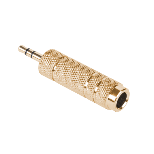 Jungtis Jack 3.5/6.3 aukso spalvos metalinė-Pagrindinis
