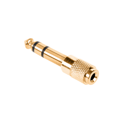 Jungtis Jack 6.3/3.5 aukso spalvos-metalas-Pagrindinis