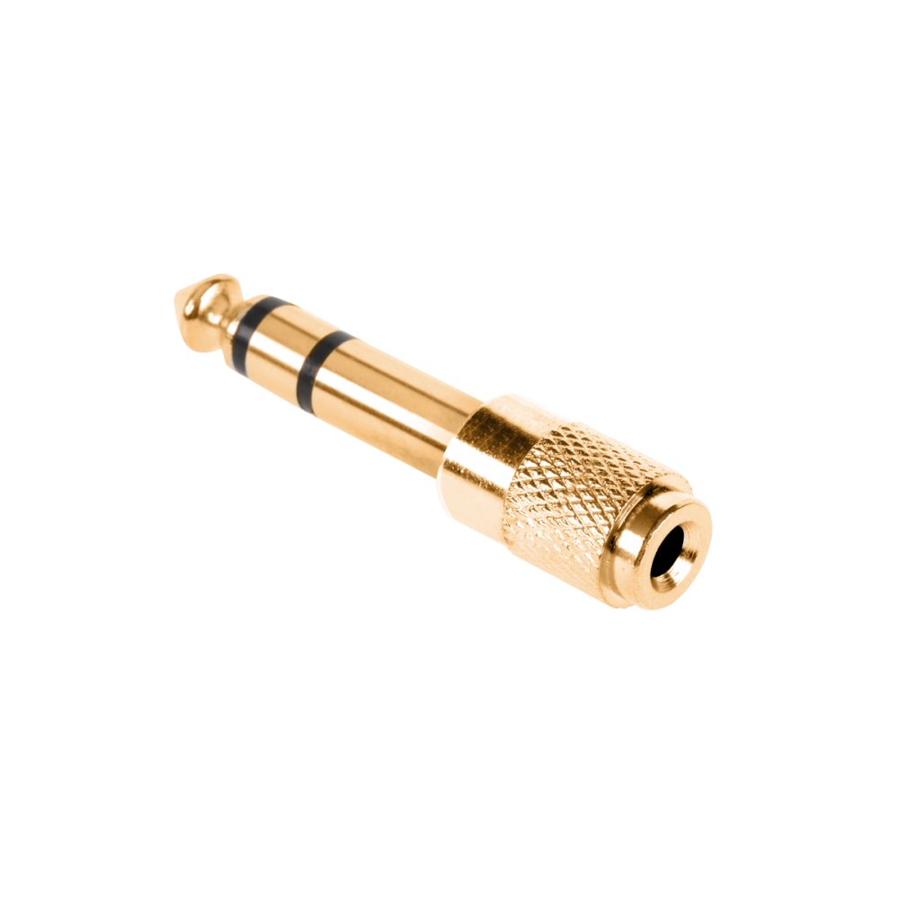 Jungtis Jack 6.3/3.5 aukso spalvos-metalas-Pagrindinis