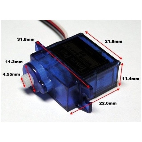 Servo SG-90 - 9g - 1,8 kg/cm - Mikroservos SG90-Servopavaros