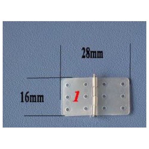 Plokštelės lankstas 16 mm/28 mm - 10 vnt - su kaiščiu -