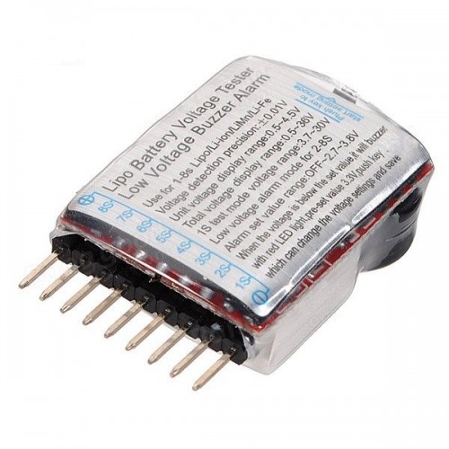 LiPo garsinis signalas - lipo signalizacija 8s - ląstelių