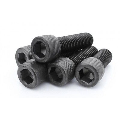 Varžtas su galvute M3x12 - 10 vnt - alleniniam raktui - rantyta