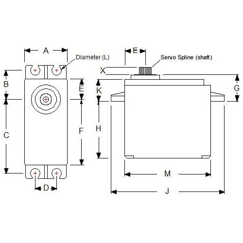 "TowerPro SG" servo-5010 - 39g - 5,5 kg/cm-Servopavaros