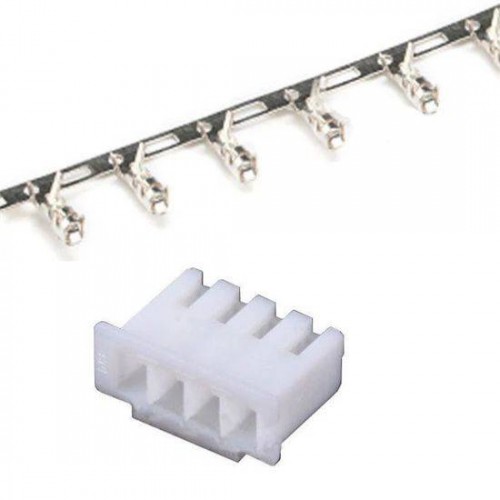 Kištukinis lizdas (korpusas) 4PIN - XH 3S - 10 vnt -