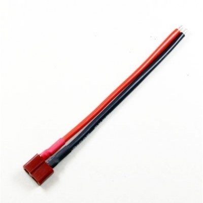 T formos (DEAN) su kabeliu - lizdas 100 mm-XT, JST, DEAN