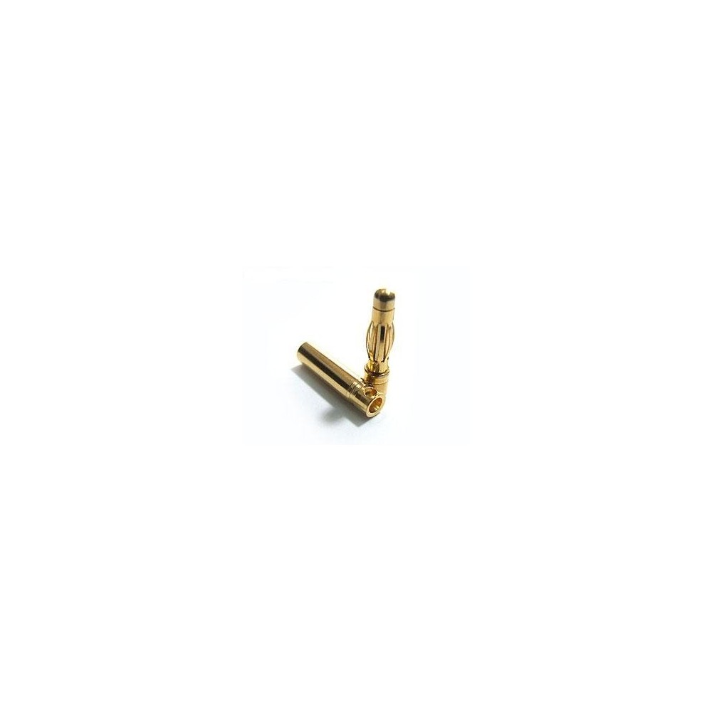 GOLD kištukai - 3 mm - pora - jungtys-