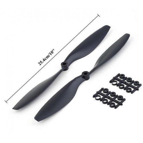 Propeleriai GEMFAN 10x4.5 CW/CCW - Juoda - propelerių pora