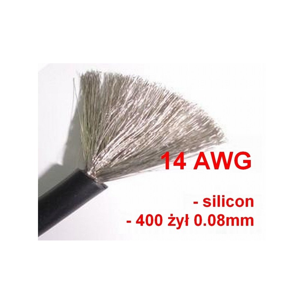 14AWG alavuotas silikoninis varinis laidas - 400 gijų - 2,0 mm2