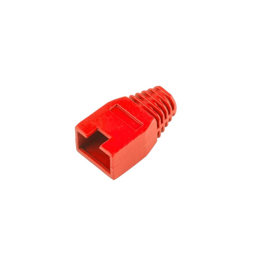 Guminis korpusas RJ45 kištukui, raudonas-Kompiuterių RJ45 Guminis korpusas RJ45 kištukui, raudonas-Kompiuterių RJ45