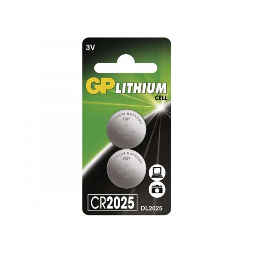 Baterija CR2025 GP ličio 2vnt-Tabletės baterijos