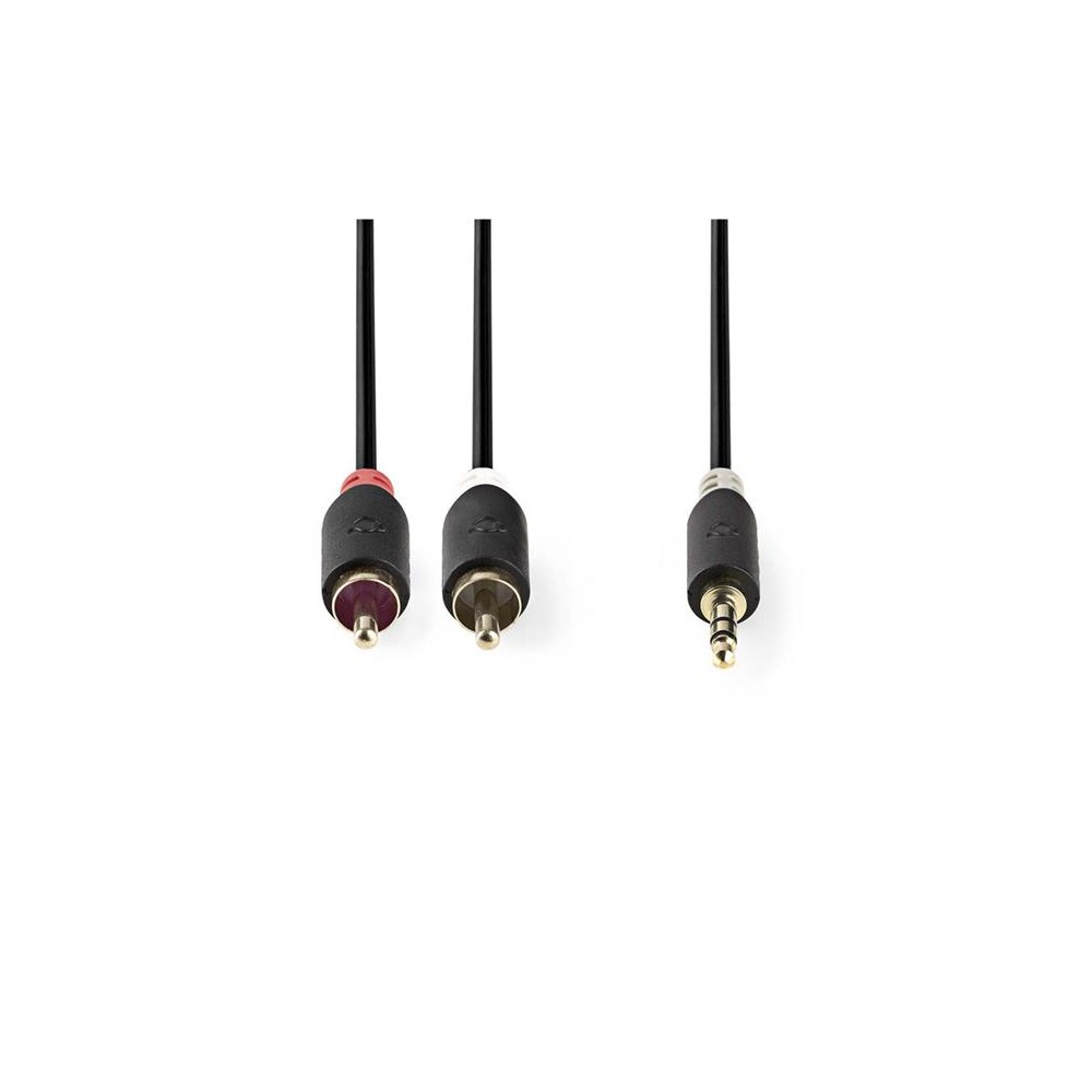 Kabelio lizdas 3,5 mm stereo/2x RCA 2 m NEDIS