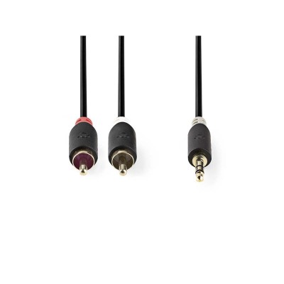 Kabelio lizdas 3,5 mm stereo/2x RCA 2 m NEDIS