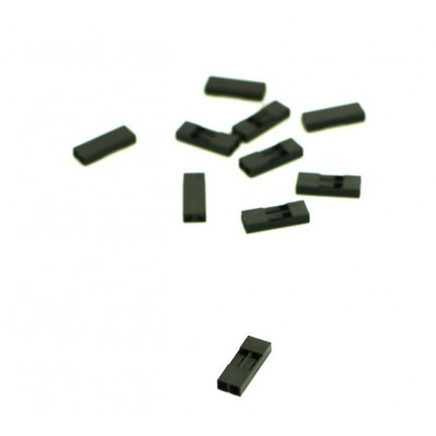 Kaiščių jungtis 2,54 mm - 2 kaiščiai - 10 vnt - dangtelis -