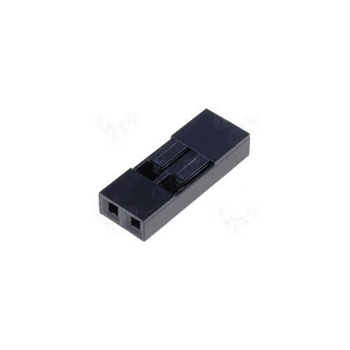 Kaiščių jungtis 2,54 mm - 2 kaiščiai - 10 vnt - dangtelis -