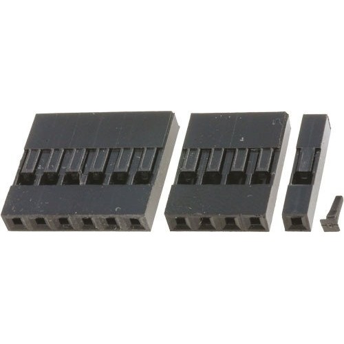 Kaiščių jungtis 2,54 mm - 2 kaiščiai - 10 vnt - dangtelis -