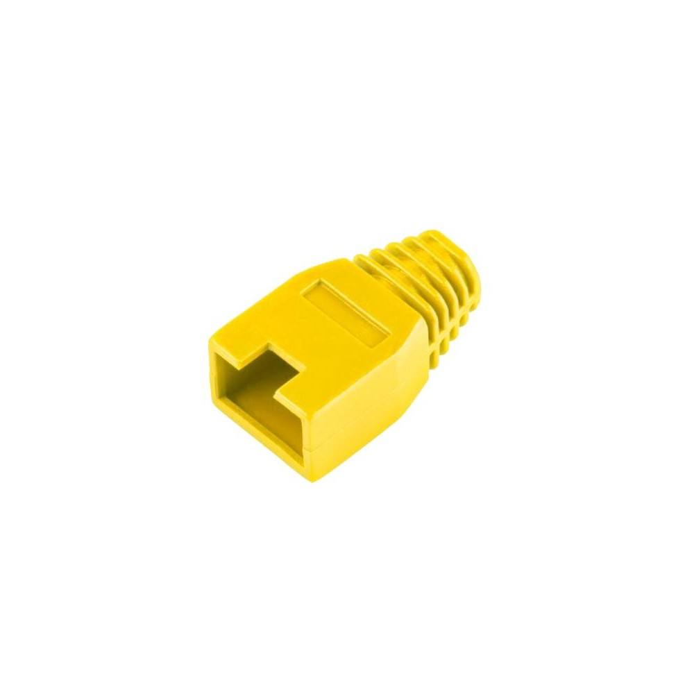 Guminis RJ45 jungties korpusas, geltonos spalvos-Kompiuterių Guminis RJ45 jungties korpusas, geltonos spalvos-Kompiuterių