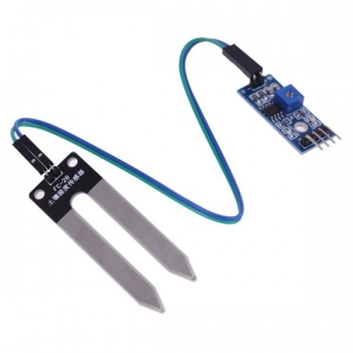 Dirvožemio drėgmės jutiklis FC-28 - higrometro jutiklis Arduino-