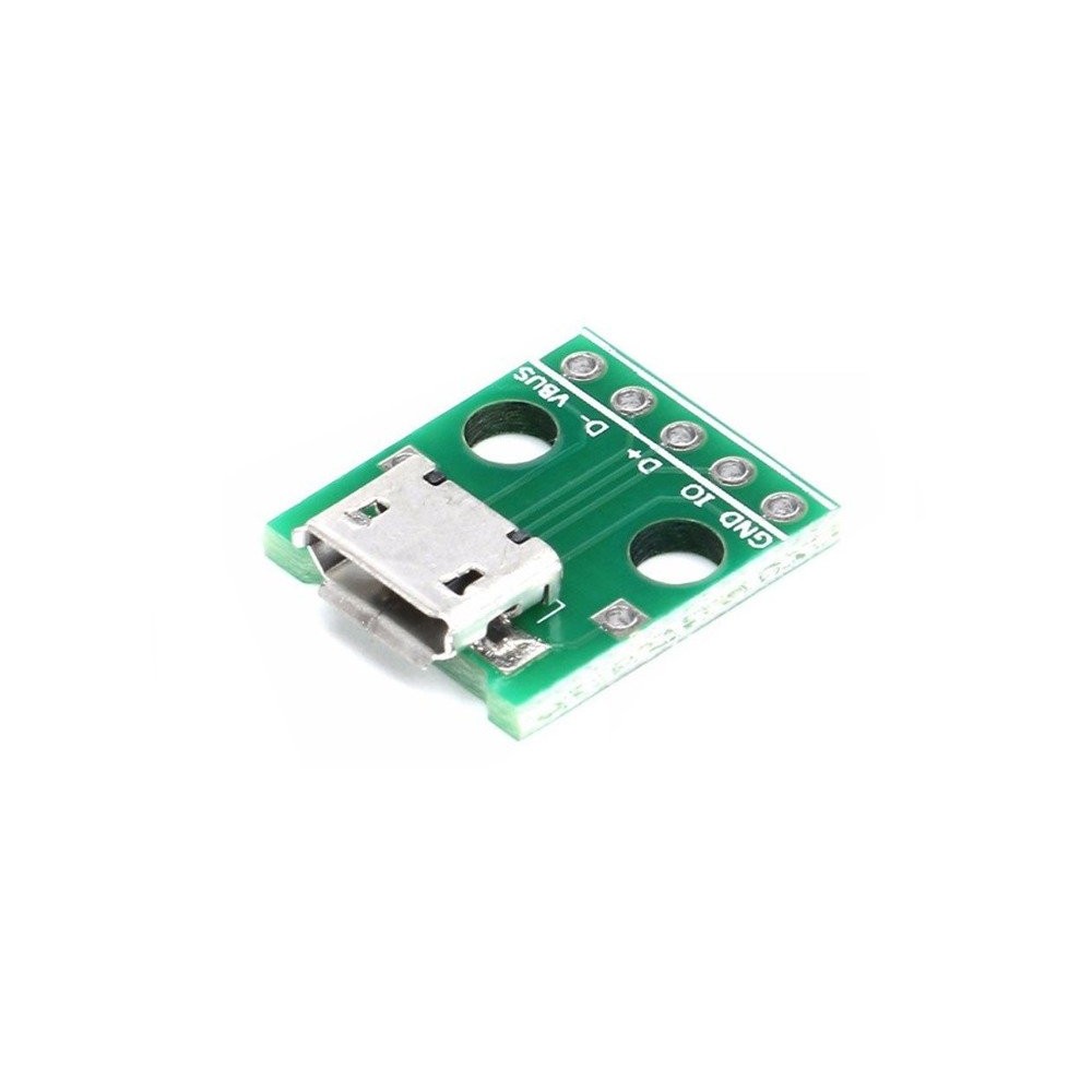 "MicroUSB B" lizdas kontaktinei plokštelei KIT - "MicroUSB" B