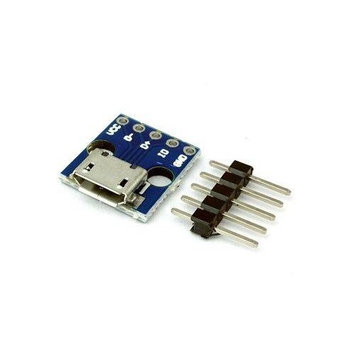 "MicroUSB B" lizdas kontaktinei plokštelei KIT - "MicroUSB" B